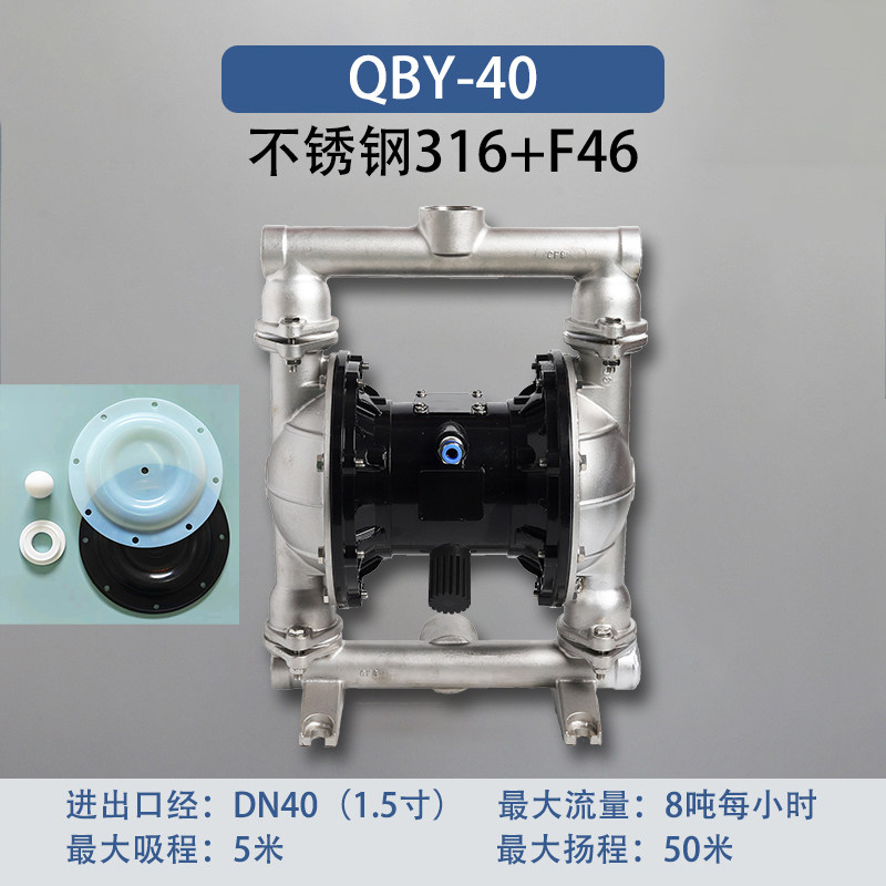 1-1/2 in Stainless steel AODD Pump