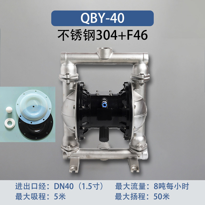 1-1/2 in Stainless steel AODD Pump