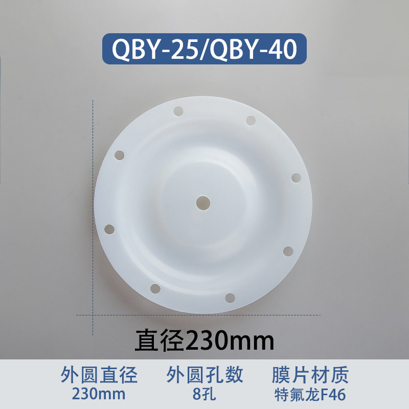 F46 fluoropolymer Replacement Diaphragm — 230mm