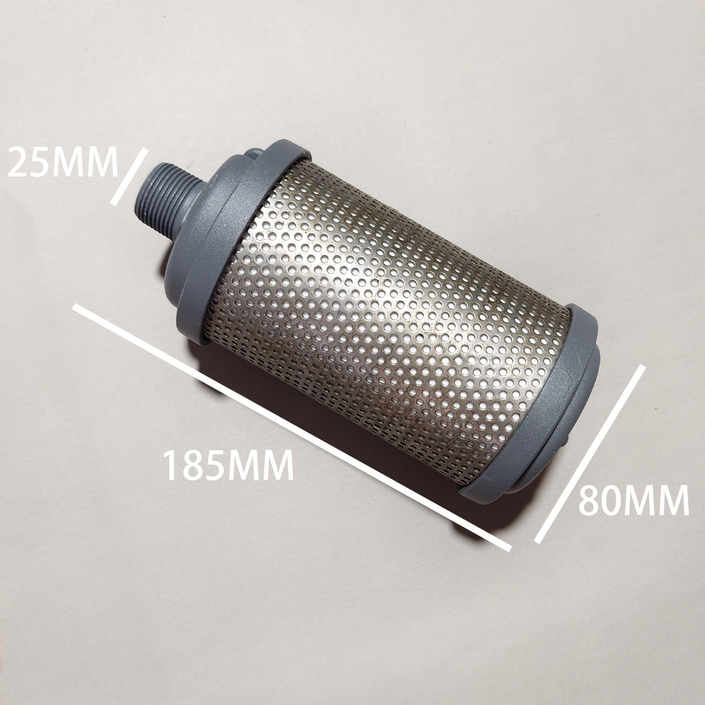 Exhaust Muffler — 25mm, 185mm